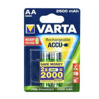 Varta Elem tölthető akku AA ceruza 2600 mAH Power 2 db/csomag, Varta