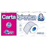 Paperdi Toalettpapír 2 rétegű kistekercses 150 lap/tekercs 8 tekercs/csomag Paperblu Carta Igienica_Paperdi