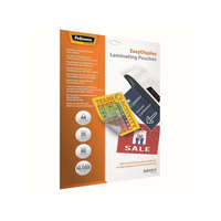 FELLOWES Lamináló fólia, A4, 80 mikron, fényes, öntapadó hátlappal, 25 db/csomag, Fellowes®