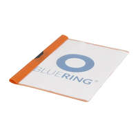 Bluering Gyorsfűző klip mappa A4, műanyag 60laphoz fém klippes Bluering® narancssárga 2 db/csomag