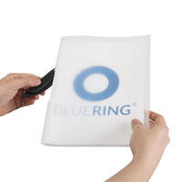 Bluering Gyorsfűző klip mappa A4, műanyag 30laphoz műanyag klippes Bluering® fekete 4 db/csomag