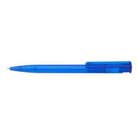 Ico Golyóstoll nyomógombos 0,8mm, műanyag transparens kék test, Ico Star, írásszín kék 2 db/csomag