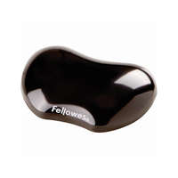 FELLOWES Csuklótámasz, mini, géltöltésű, Fellowes® Crystal Gel, fekete