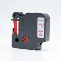 ECO Feliratozógép szalag kompatibilis Dymo D1 S0720520/45012 12mmx7m ECO piros/víztiszta