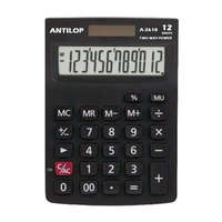 ANTILOP Számológép asztali 12 számjegy nagy, döntött kijelző Antilop A-2618