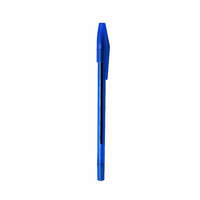 Bluering Golyóstoll eldobható kupakos kerek test bordázott fogórész Bluering® , írásszín kék 10 db/csomag