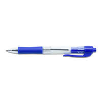 Bluering Golyóstoll 0,7mm, gumírozott kék átlátszó test, Bluering® , írásszín kék 5 db/csomag