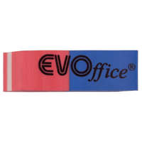 Evo Radír 42x14x8mm, piros-kék EVOffice 10 db/csomag