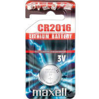 Maxell Elem CR2016 lithium 1 db/csomag, akasztós bliszterben Maxell 2 db/csomag