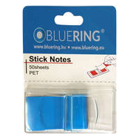 Bluering Jelölőcímke 25x45mm, 50lap, műanyag Bluering® világoskék 2 db/csomag