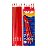 Nebulo Színes ceruza, háromszög, Nebulo piros 12 db/csomag