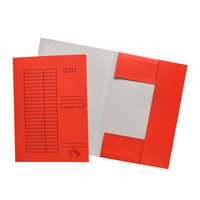 Bluering Iratgyűjtő, pólyás dosszié A4, 230g. karton, Bluering®, piros 25 db/csomag