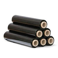 BESTOFFICE Fekete sztreccsfólia, kézi nyújtható fólia 0,5m széles 1kg - 6 tekercs/karton