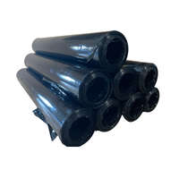 BESTOFFICE Fekete sztreccsfólia, kézi nyújtható fólia 1,25 kg 0,5m széles - 8 tekercs/karton - Nincs Cséve - DOBOZOS