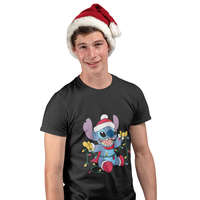  Stitch Karácsonyi Égők - Karácsonyi Férfi Póló