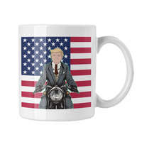 Motoros Donald Trump - Fehér Bögre