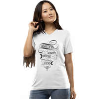 Beautiful minds inspire others - Női V-Nyakú Póló