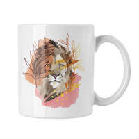 Oroszlán - Fehér Bögre