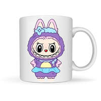 Labubu - Lila nyuszis jelmez bögre