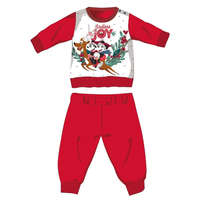 Disney Minnie egér téli vastag karácsonyi baba pizsama - pamut flanel pizsama - piros - 80