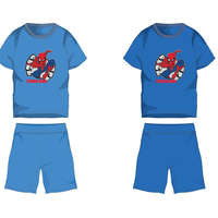 Pókember pamut nyári együttes - póló-rövidnadrág szett - világoskék - 98