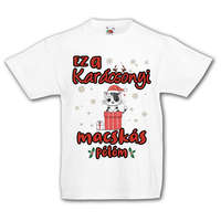 Fruit of the Loom Ez a karácsonyi macskás pulcsim - Gyerek Póló