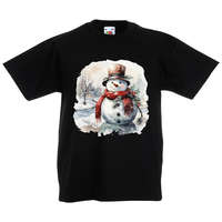 Fruit of the Loom Akvarell Hóember - Gyerek Póló