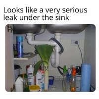  Serious leak under the sink Meme Termékek