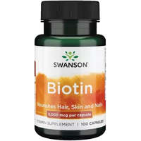 Swanson Swanson Biotin 5000mcg B7-vitamin 100 kapszula