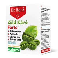 Dr. Herz Dr. Herz Zöld Kávé Forte + C-vitamin+Glükomannán 60 kapszula