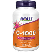 Now Foods Now Foods C-vitamin 1000 lassabb felszívódású csipkebogyóval 100 tabletta