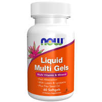 Now Foods NOW Liquid Multi Gels multivitamin és ásványi anyag 60 lágyzselatin kapszula