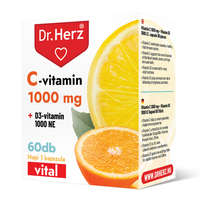 Dr Herz C-vitamin 1000 mg + D3-vitamin 1000 NE kapszula 60 db