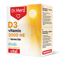 Dr Herz D3-vitamin 2000 NE+Szerves Cink kapszula 60 db
