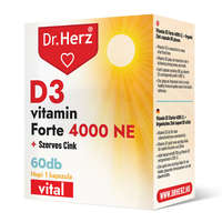 Dr Herz D3-vitamin 4000 NE+Szerves Cink kapszula 60 db