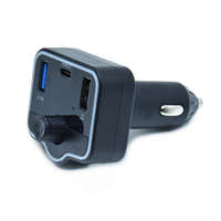  Bluetooth FM transzmitter 2 db USB és 1 db USB-C csatlakozóval