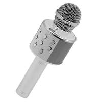  Vezeték nélküli Bluetooth mikrofon – beépített hangszóróval / ezüst (WS-858)