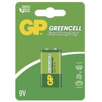 GP BATTERIES GP Greencell 9V, 6F22 elem 1db/bliszter