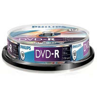 PHILIPS Philips DVD-R47CB 16x cake box lemez 10db/csomag