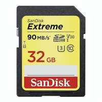 SANDISK Sandisk 32GB SD (SDHC UHS-I U3) Extreme memória kártya
