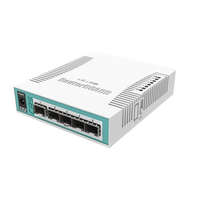 MIKROTIK MikroTik CRS106-1C-5S 5xSFP, 1xCombo port (SFP/GbE LAN) asztali Cloud Router Switch