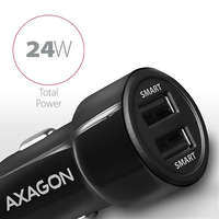 AXAGON Axagon PWC-5V5 2.4A + 2.4A fekete autós töltő