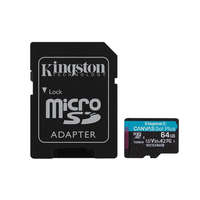 KINGSTON Kingston 64GB SD micro Canvas Go! Plus (SDXC Class 10 UHS-I U3) (SDCG3/64GB) memória kártya adapterrel