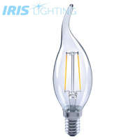 IRIS Iris Lighting Filament Bulb Longtip E14 FLCT35 4W/4000K/360lm aranyszínű gyertya LED fényforrás