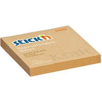 STICK N Stick&#039;N KraftNotes 76x76 mm 100 lap öntapadós natúr újrahasznosított jegyzettömb