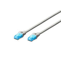 DIGITUS DIGITUS CAT5e U/UTP PVC 0,25m szürke patch kábel