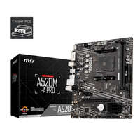 MSI MSI A520M-A PRO AMD A520 AM4 mATX alaplap