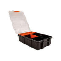 DELOCK Delock 18419 220x155x60mm 11 rekeszes narancs-fekete rendező doboz