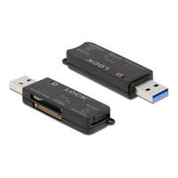 DELOCK Delock 91757 SD/Micro SD/MS memóriakártyákhoz USB 3.2 kártyaolvasó