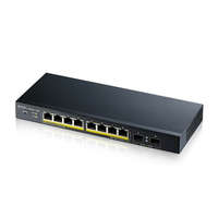 ZYXEL ZyXEL GS1900-10HP v2 8port GbE LAN PoE (70W) 2port GbE SFP smart menedzselhető PoE switch